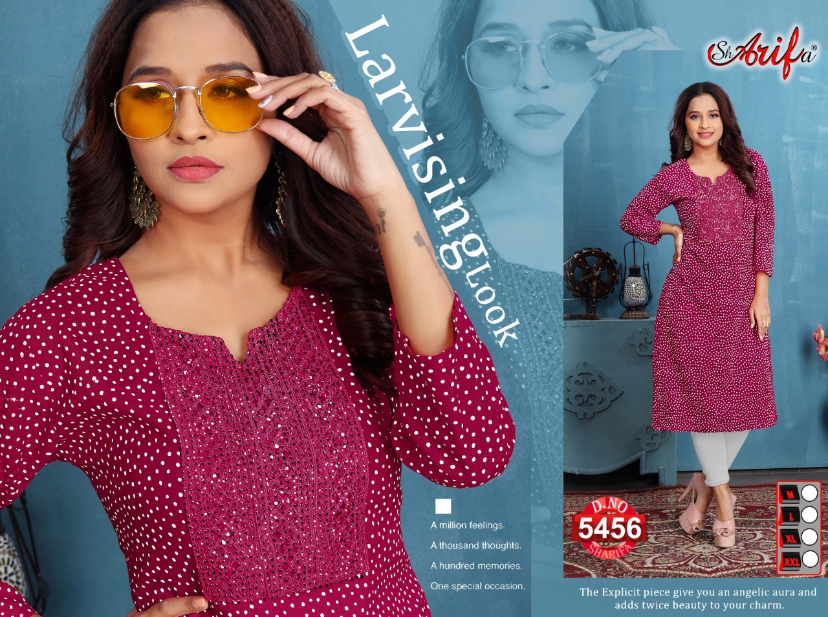 Dotted Reyon Kurti