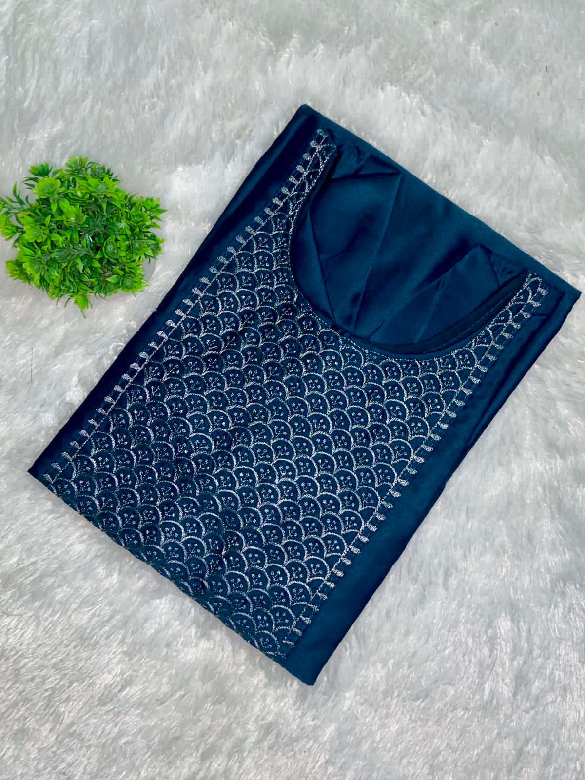 DeiselBlue Satin Kurti